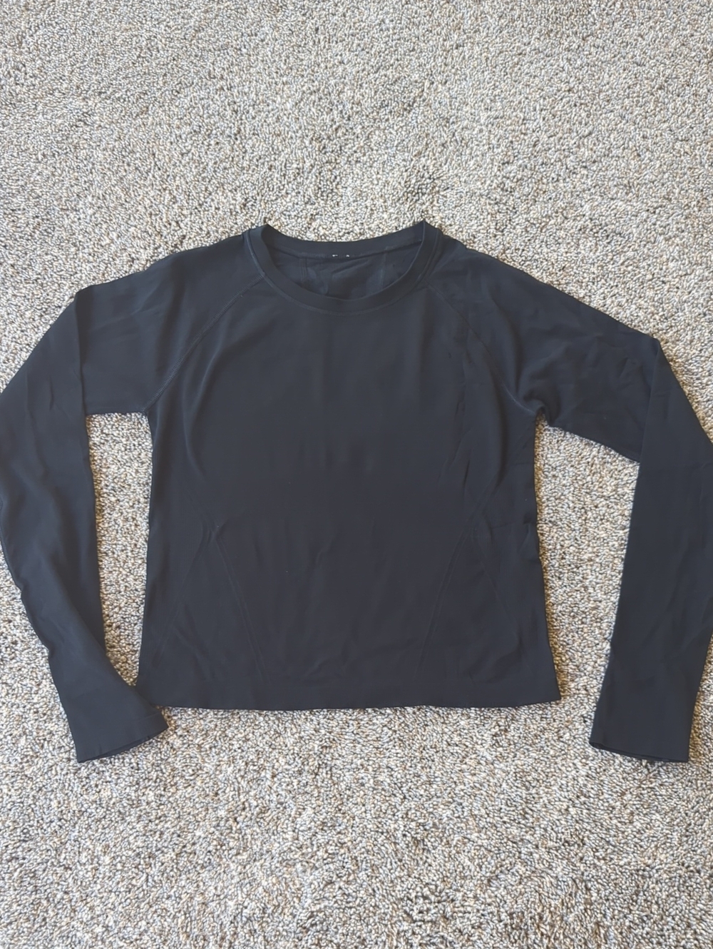 Athleta Momentum Sport Length Long Sleeve Top - Black S
